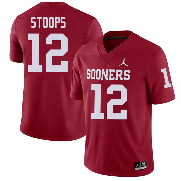 Drake Stoops Oklahoma Sooners Jersey,Oklahoma Sooners Football Uniforms,Jersey-Crimson